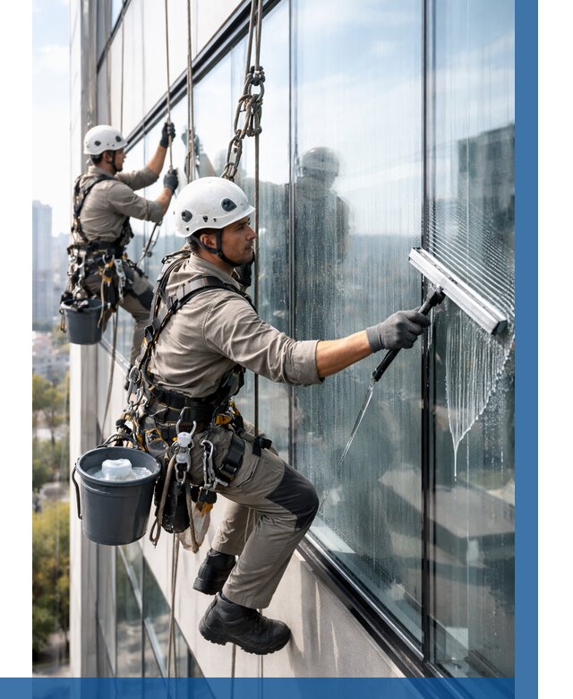 Мойка окон альпинистами в Кирове от 4574 р. | ВЫСОТНИК-Кро