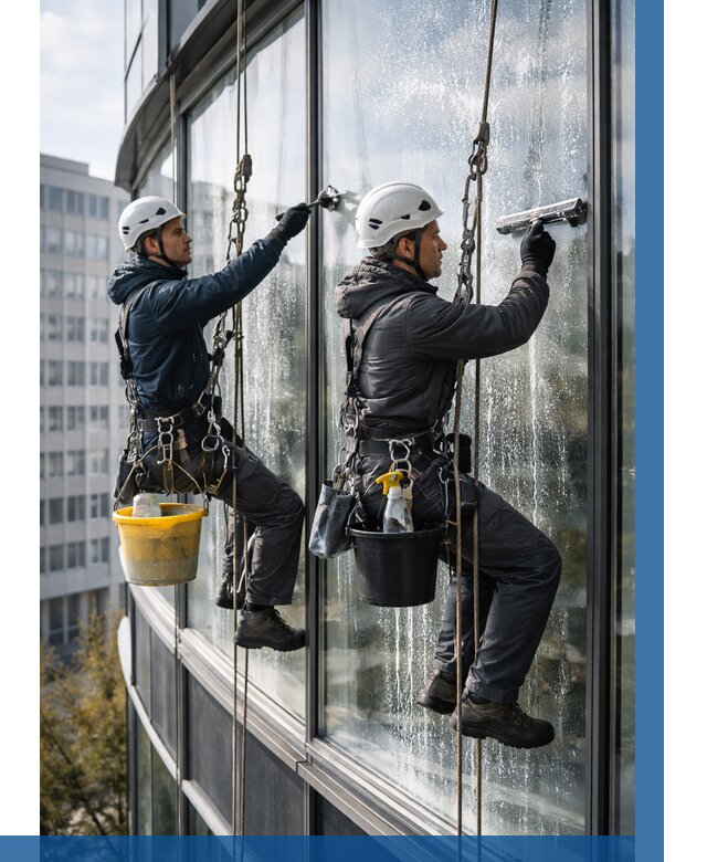 Мойка панорамных окон в Кирове от 356 р. заказать у ВЫСОТНИК-Кро