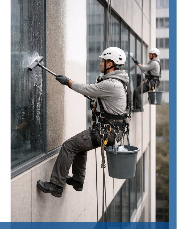 Мойка фасадов зданий в Кирове под ключ от 356 р. | ВЫСОТНИК-Кро