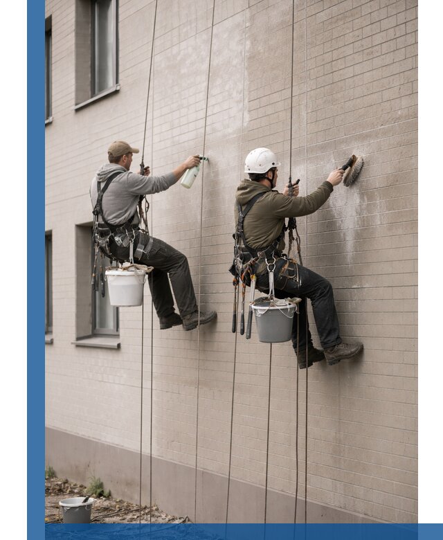 Удаление высолов с фасада зданий в Кирове без повреждений и следов