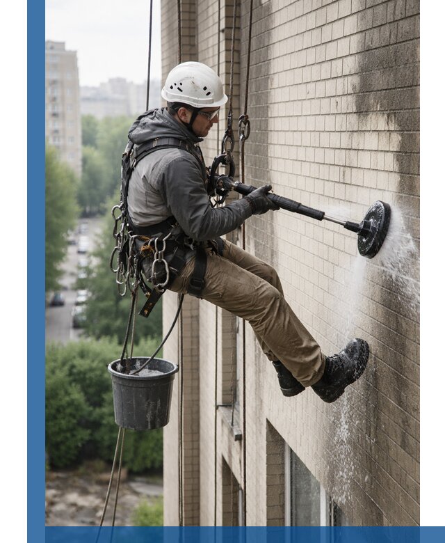 Очистка фасада от копоти в Кирове профессионально и безопасно