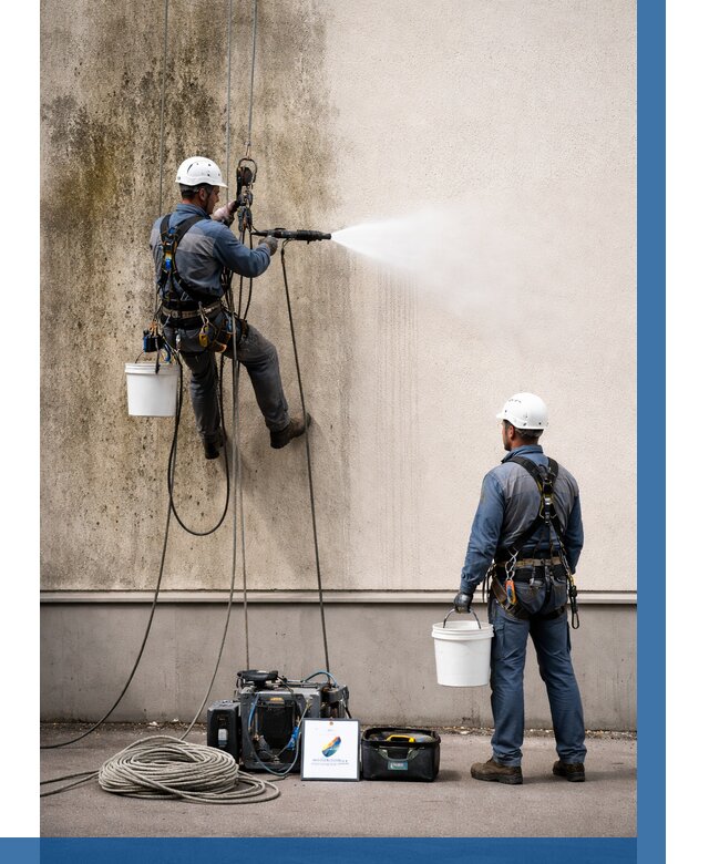 Очистка фасада от плесени в Кирове от 305 р. | ВЫСОТНИК-Кро