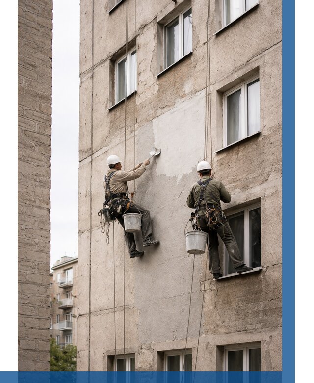 Косметический ремонт фасада в Кирове от 1118 р. | ВЫСОТНИК-Кро