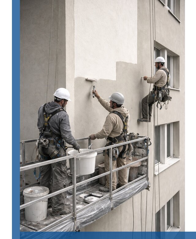 Покраска оштукатуренного фасада в Кирове под ключ с гарантией