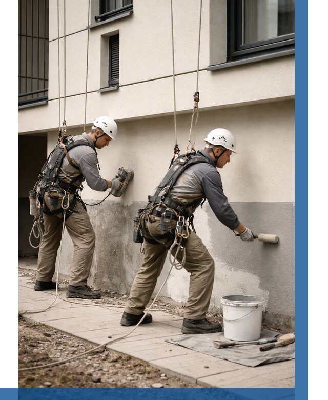 Окраска цоколя здания в Кирове от 457 р. под ключ | ВЫСОТНИК-Кро