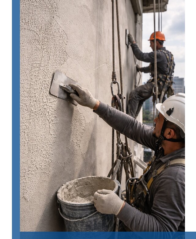 Декоративная штукатурка фасада с утеплением и защитой в Кирове