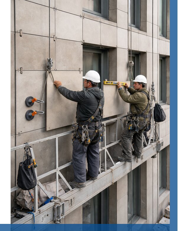 Монтаж керамогранита на фасад в Кирове от 2541 р. | ВЫСОТНИК-Кро