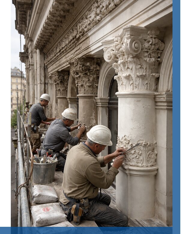 Реставрация фасадной лепнины в Кирове от 2541 р. | ВЫСОТНИК-Кро