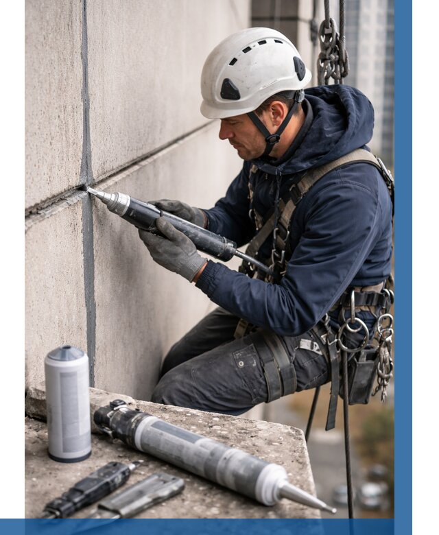 Вторичная герметизация швов в Кирове от 457 р. | ВЫСОТНИК-Кро