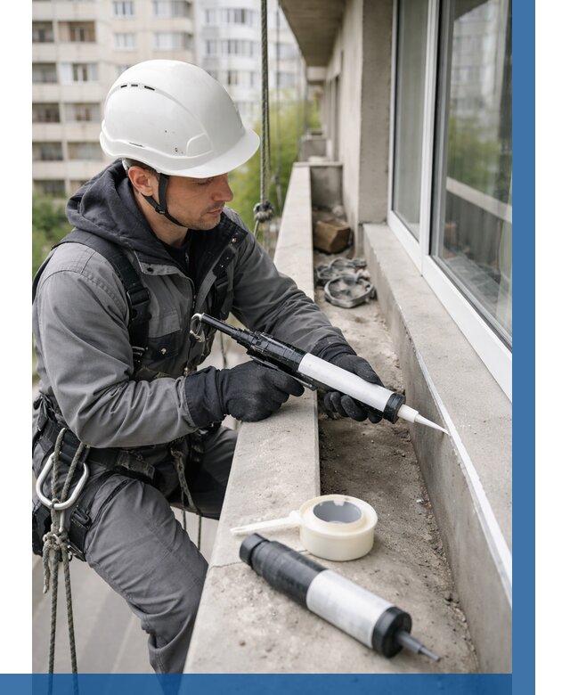 Герметизация швов лоджии в Кирове от 4574 р. | ВЫСОТНИК-Кро