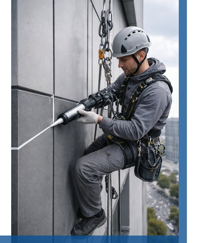 Герметизация стыков фасадных панелей в Кирове от 6607 р.| ВЫСОТНИК-Кро