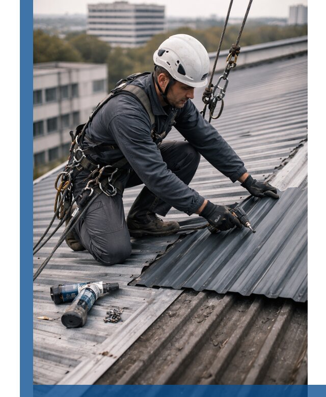 Ремонт профнастила на кровле в Кирове, работы под ключ