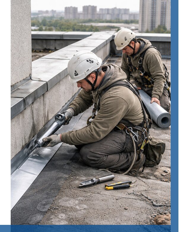 Ремонт кровельных примыканий в Кирове от 1220 р. | ВЫСОТНИК-Кро