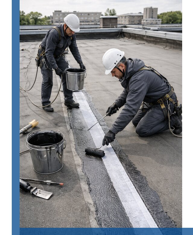 Гидроизоляция кровли мастикой в Кирове надежная защита