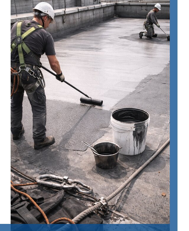 Гидроизоляция кровли жидкой резиной в Кирове от 508 р. | ВЫСОТНИК-Кро