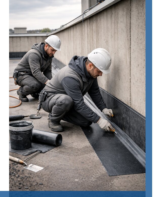 Гидроизоляция примыканий на кровле в Кирове от 915 р. | ВЫСОТНИК-Кро