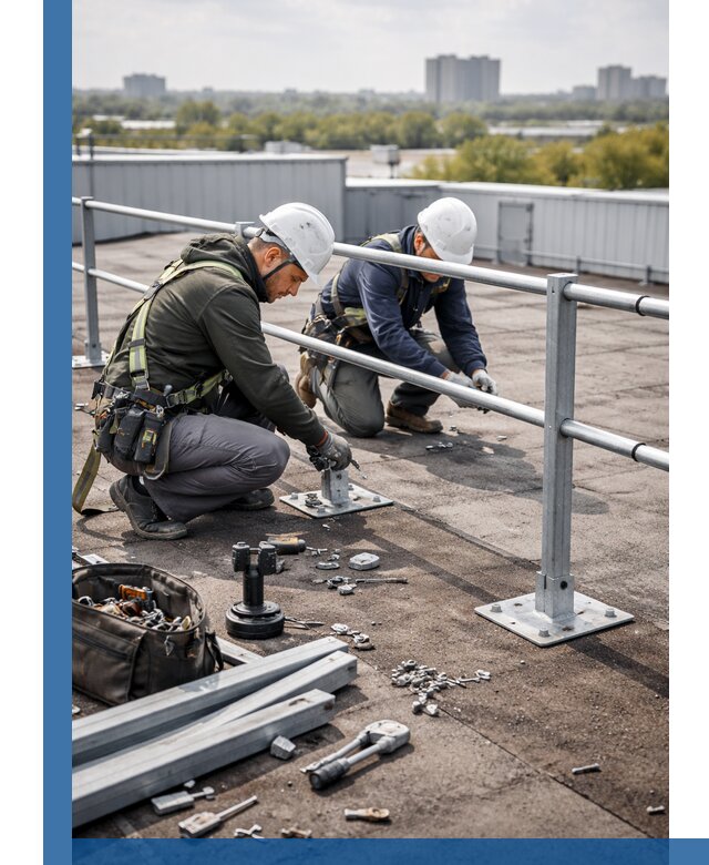 Монтаж кровельного ограждения в Кирове под ключ с гарантией