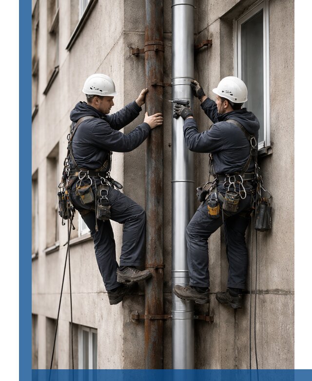 Замена водосточных труб в Кирове: монтаж и демонтаж под ключ