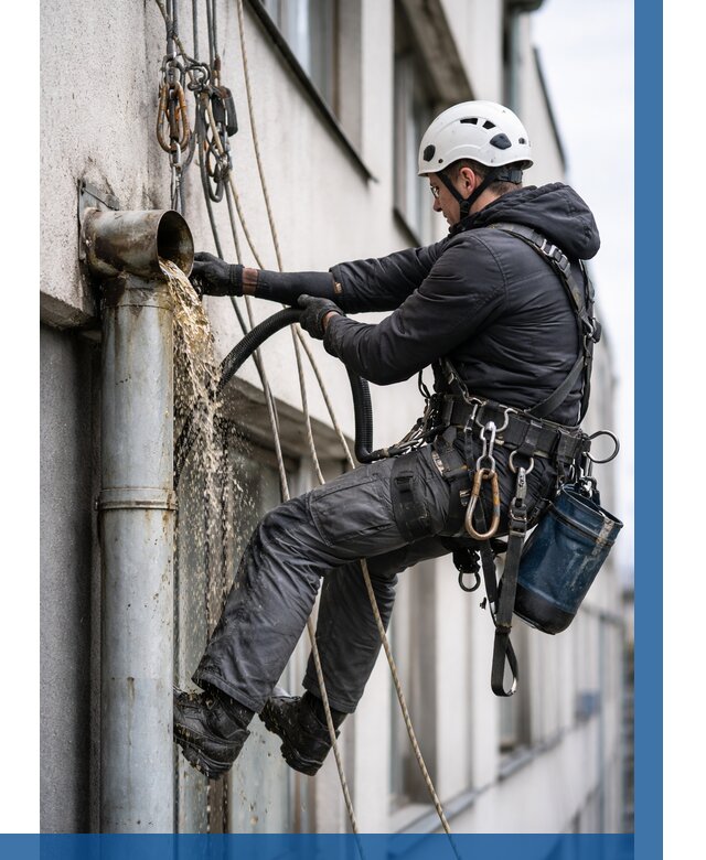 Прочистка водосточных труб в Кирове от 3558 р. | ВЫСОТНИК-Кро