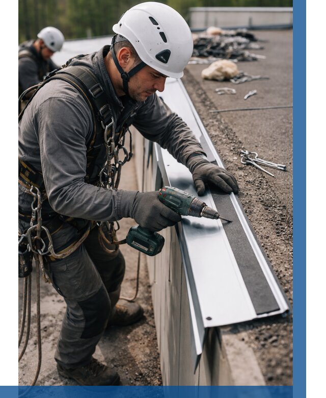 Монтаж капельника на кровле в Кирове от 305 р. | ВЫСОТНИК-Кро