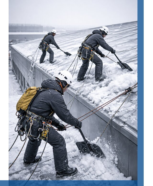 Очистка навесов от снега в Кирове от 4574 р. | ВЫСОТНИК-Кро