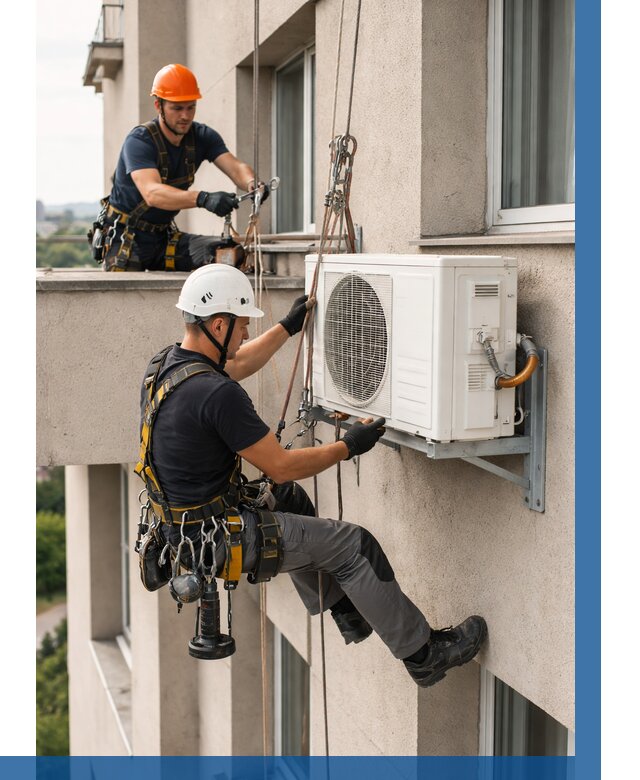 Монтаж внешнего блока кондиционера в Кирове от 6607 р. | ВЫСОТНИК-Кро