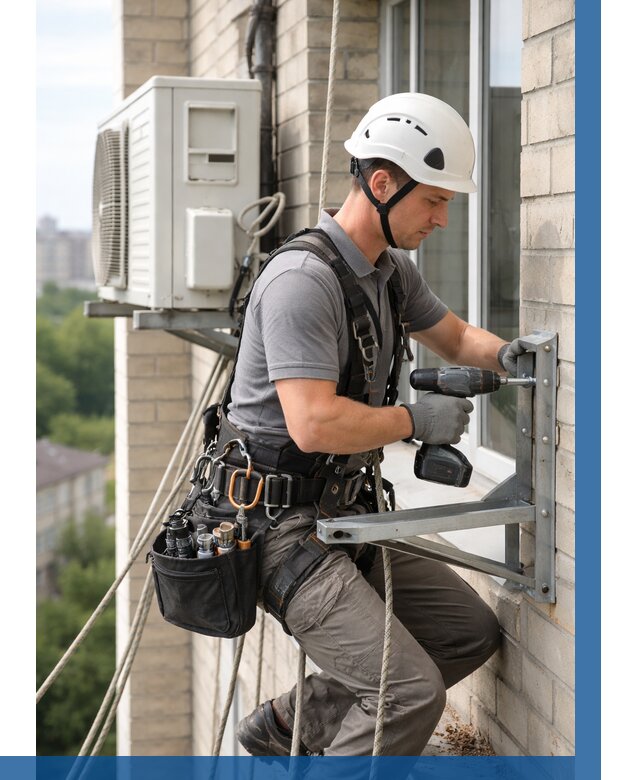 Установка кронштейнов кондиционера в Кирове от 3558 р. | ВЫСОТНИК-Кро