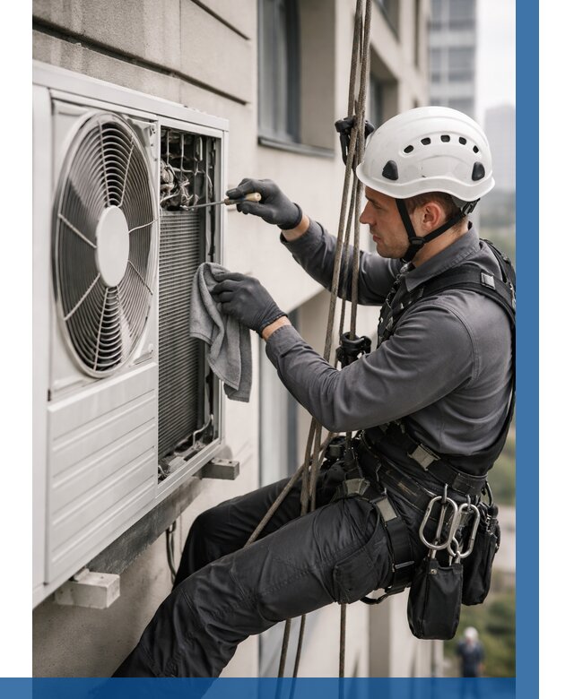 Обслуживание внешнего блока кондиционера в Кирове от 2745 р.ВЫСОТНИК-Кро