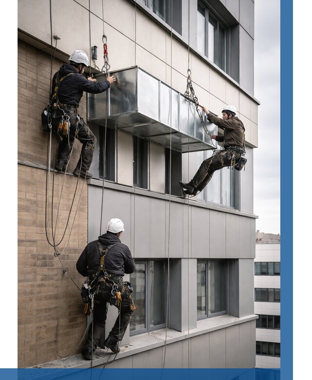 Монтаж воздуховодов на фасаде в Кирове от 1525 р. | ВЫСОТНИК-Кро