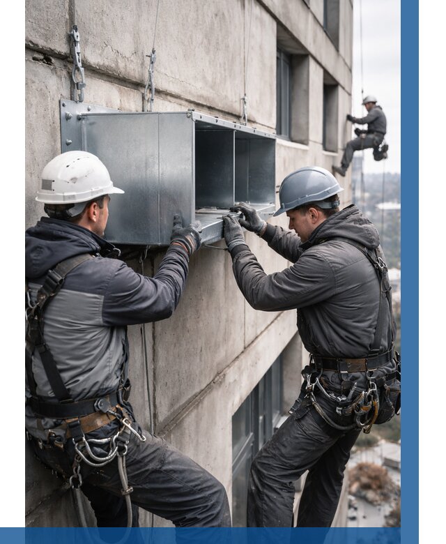 Монтаж вентиляционных коробов в Кирове от 3050 р. | ВЫСОТНИК-Кро