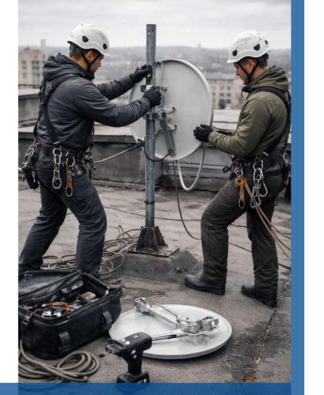 Демонтаж антенн на крыше в Кирове от 4574 р. | ВЫСОТНИК-Кро