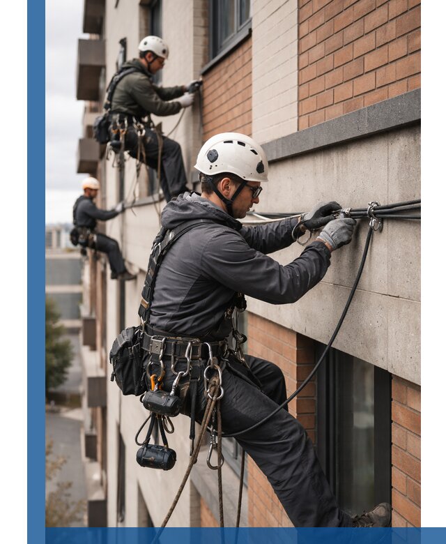 Крепление кабеля на фасаде монтаж и крепеж в Кирове