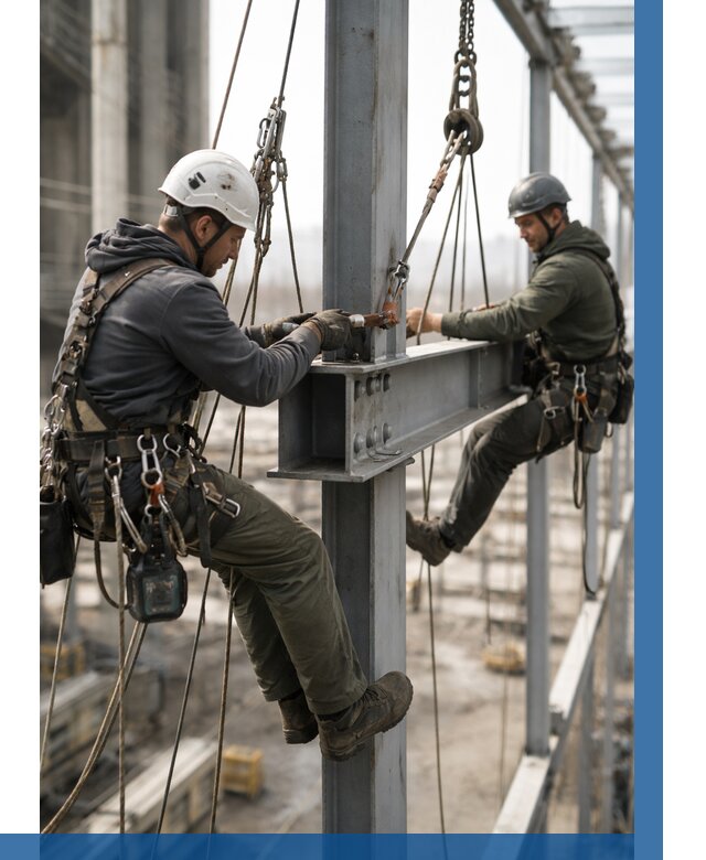 Монтаж металлоконструкций на высоте в Кирове от 3558 р. | ВЫСОТНИК-Кро