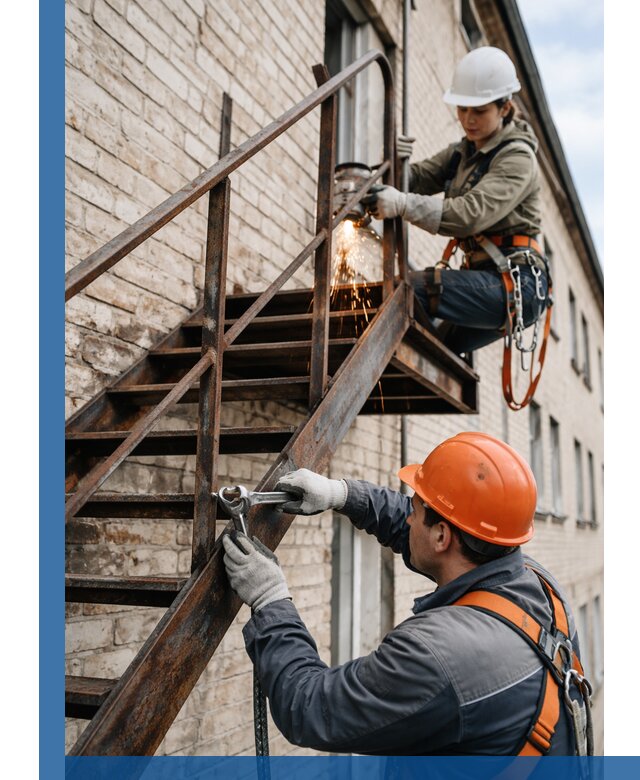 Ремонт и восстановление пожарных лестниц с выездом в Кирове