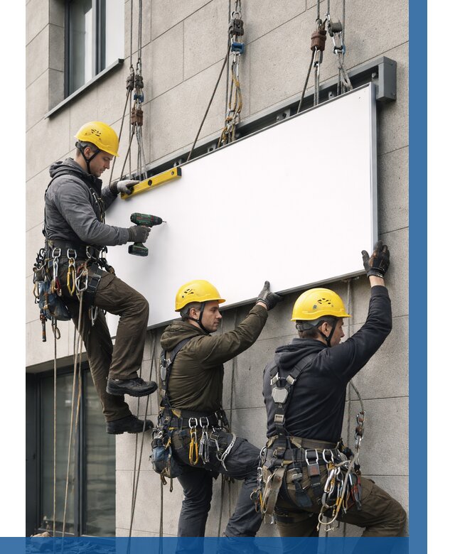 Монтаж рекламной вывески в Кирове от 8132 р. | ВЫСОТНИК-Кро