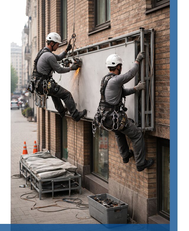 Демонтаж рекламной вывески в Кирове от 6607 р. | ВЫСОТНИК-Кро