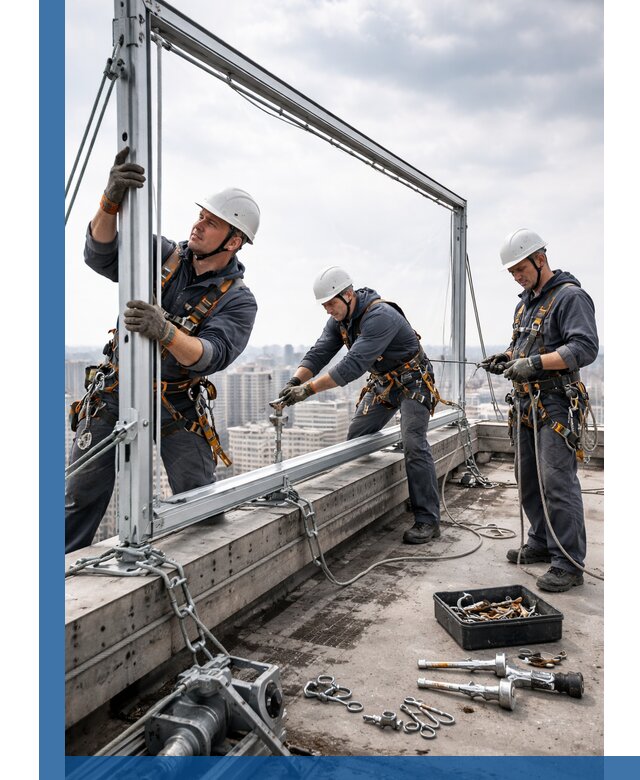 Монтаж крышных рекламных конструкций под ключ в Кирове