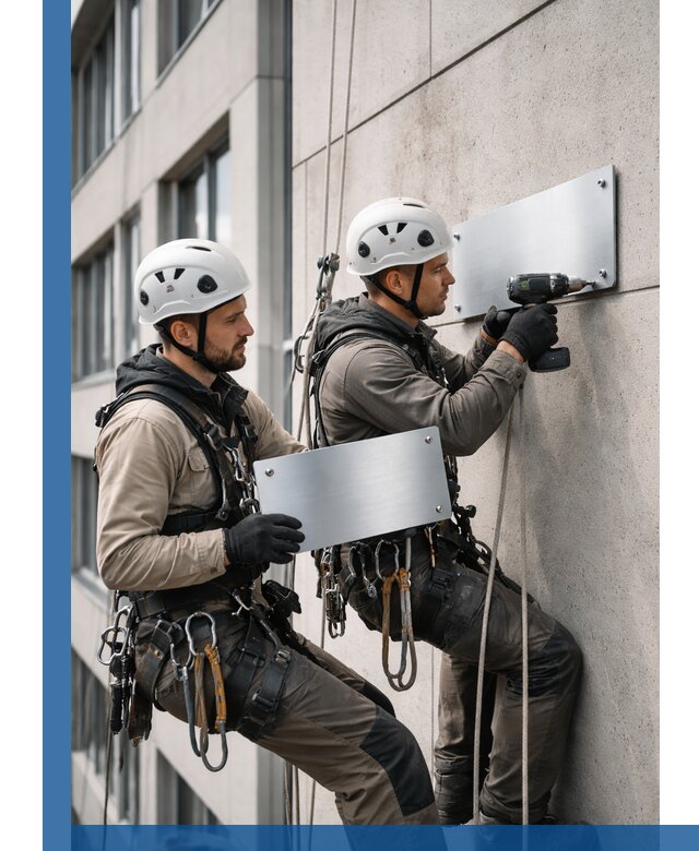 Монтаж табличек и указателей в Кирове для зданий и сооружений