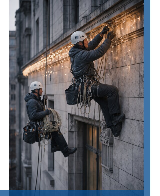 Монтаж новогодней иллюминации в Кирове от 8640 р. | ВЫСОТНИК-Кро