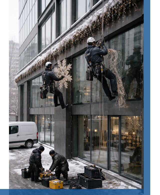 Демонтаж новогоднего оформления в Кирове от 5591 р. | ВЫСОТНИК-Кро