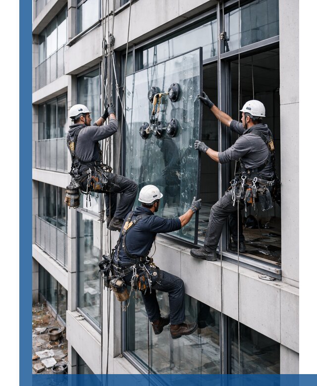 Фасадное остекление и монтаж витражей зданий в Кирове под ключ