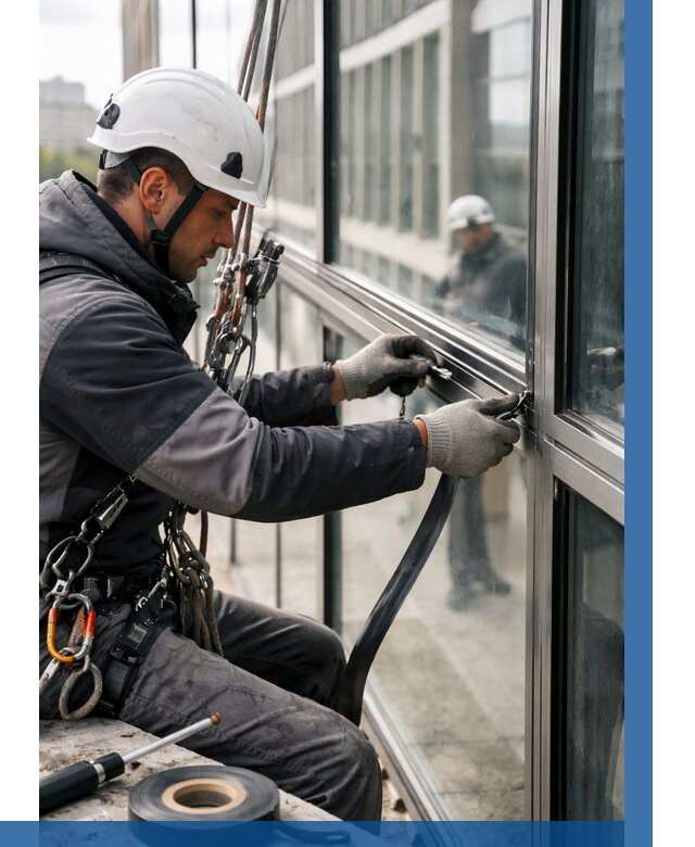 Ремонт витражных конструкций в Кирове от 3558 р. | ВЫСОТНИК-Кро