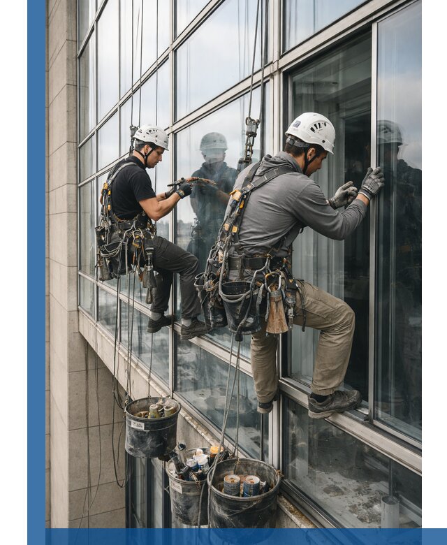 Ремонт витражных конструкций и фасадного остекления в Кирове