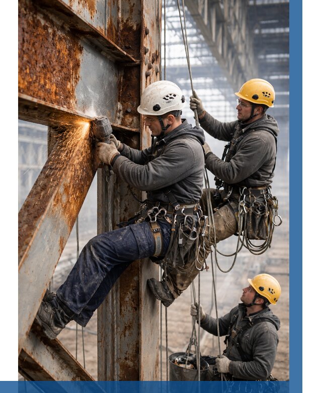 Зачистка металла от ржавчины в Кирове от 356 р. | ВЫСОТНИК-Кро