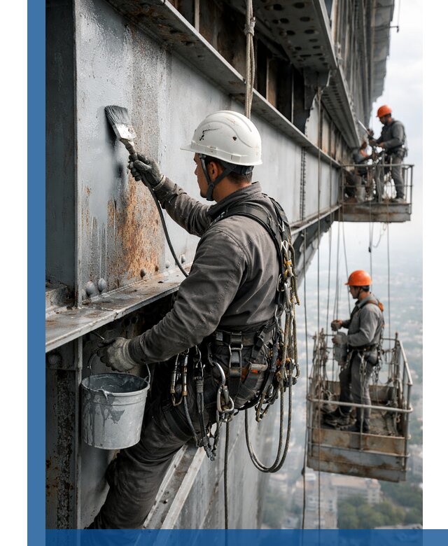 Покраска металлоконструкций на высоте в Кирове профессионально