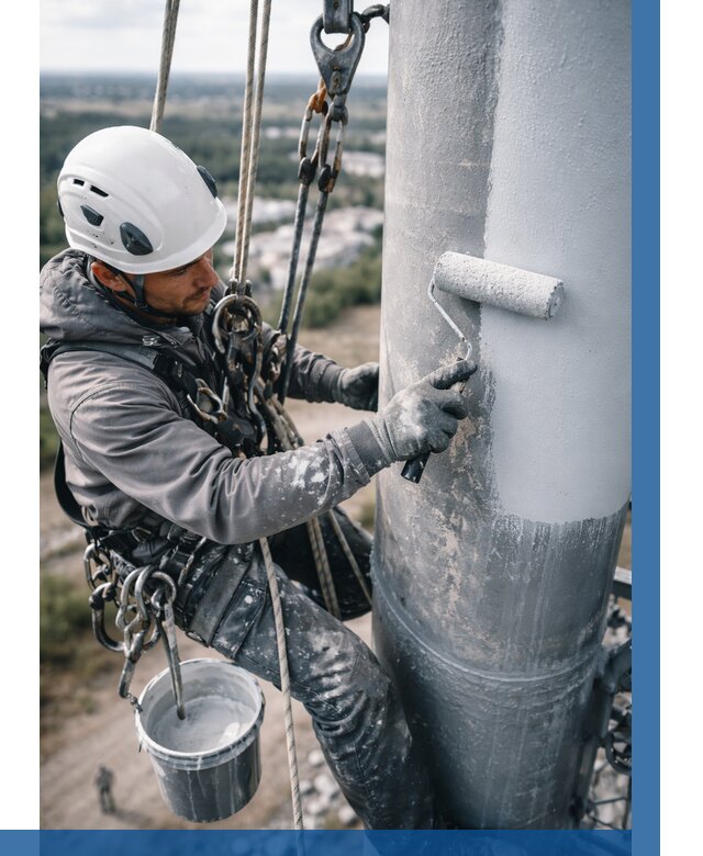 Покраска мачт связи под ключ в Кирове от 864 р. | ВЫСОТНИК-Кро