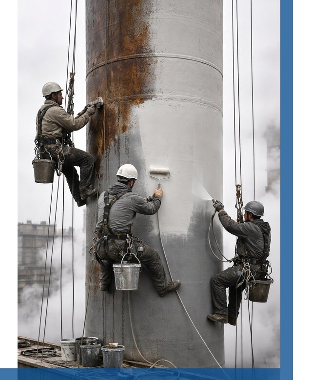 Покраска дымовых труб в Кирове от 8640 р. | ВЫСОТНИК-Кро