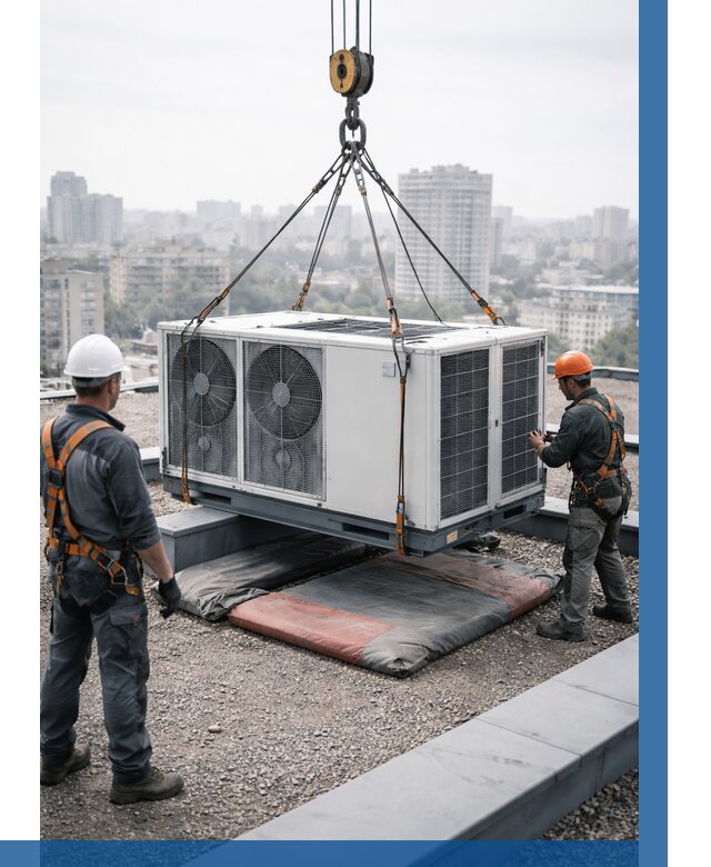 Подъем груза на крышу в Кирове от 5083 р. | ВЫСОТНИК-Кро заказать