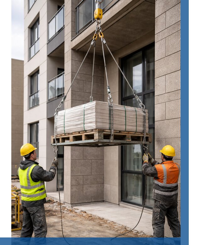 Подъем керамогранита на этаж в Кирове от 3558 р. | ВЫСОТНИК-Кро