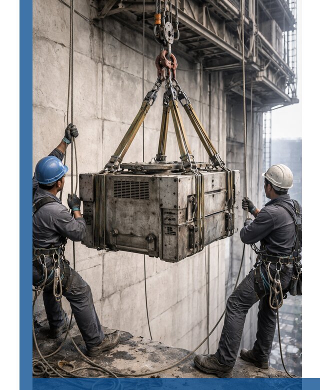 Такелажные работы на высоте, подъем и монтаж грузов в Кирове